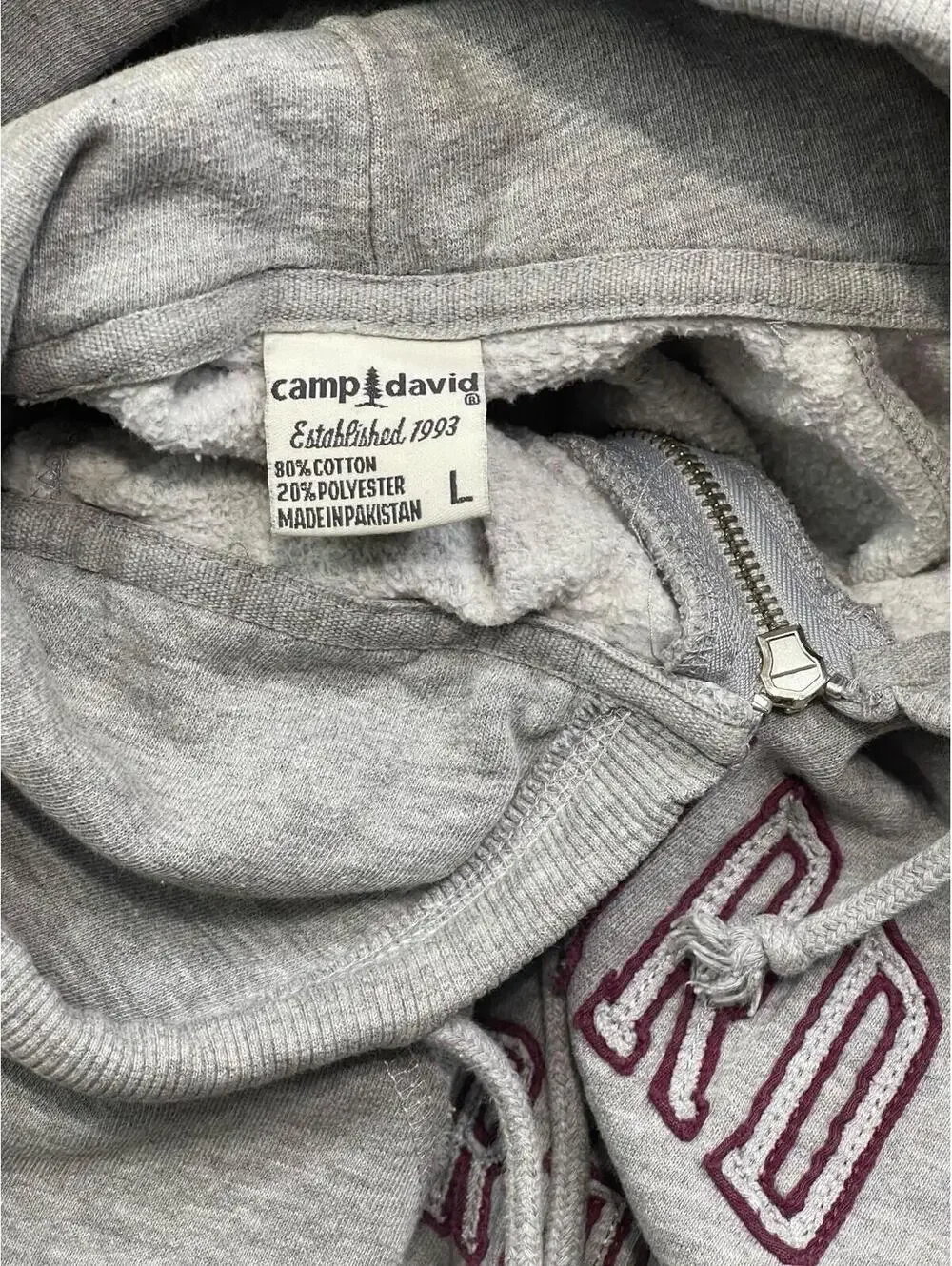 Vintage Harvard University Gray Hoodie Sweatshirt